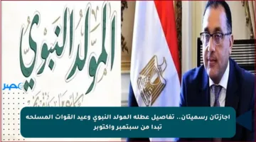 إجازتان رسميتان.. تفاصيل عطلة المولد النبوي وعيد القوات المسلحة تبدأ من سبتمبر وأكتوبر